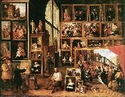 TENIERS, David the Younger The Gallery of Archduke Leopold in Brussels at France oil painting reproduction